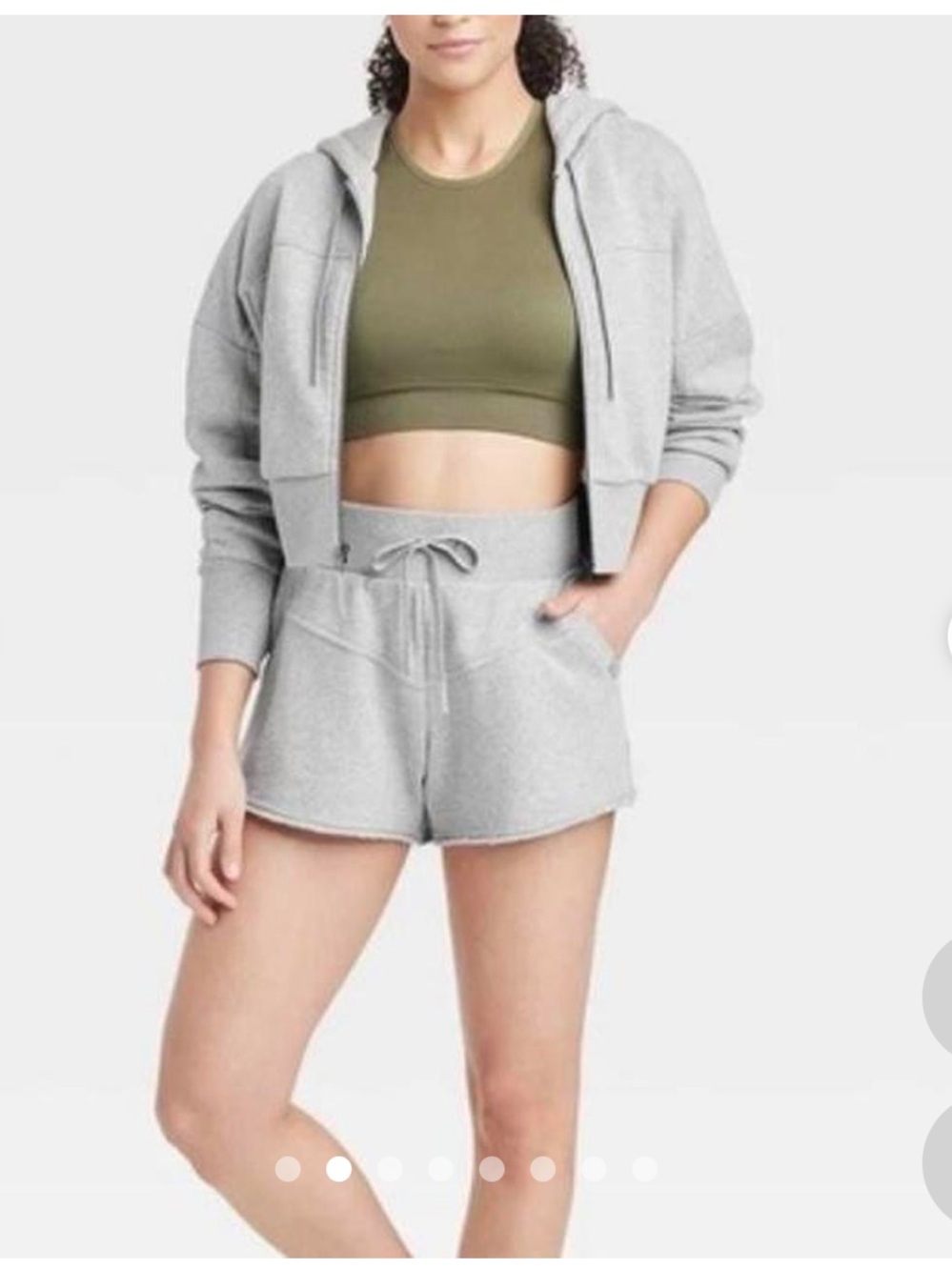JoyLab Cream|Yellow Hoodie an Short Set